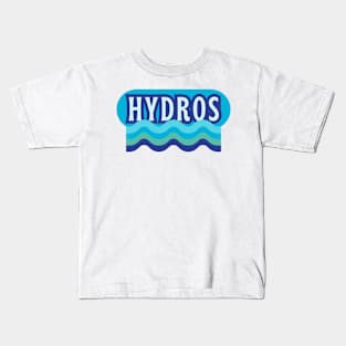 Hydros! Retro Aqua Logo Kids T-Shirt